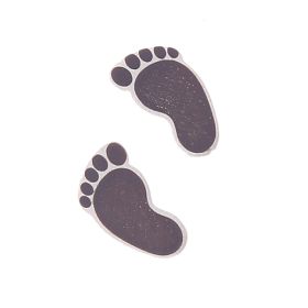 Motif bead baby feet - 1 pair 'white' 60 in stock 